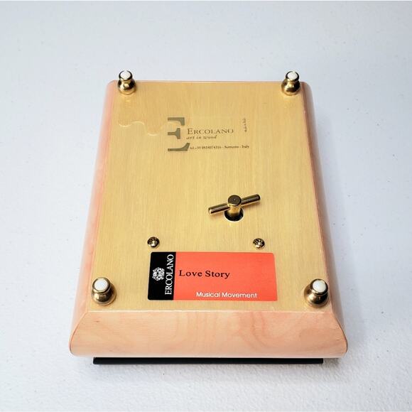 Ercolano Limited Edition "A Gift Of Love" Italian Jewelry Music Box - Picture 3 of 12